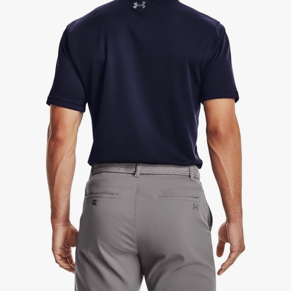New Under Armour Men's Navy Tech Gear Polo Shirt - Picture 6 of 10